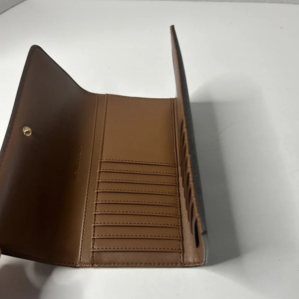 Michael Kors Jet Set Travel Large Trifold - Brown 35F8GTVF3B